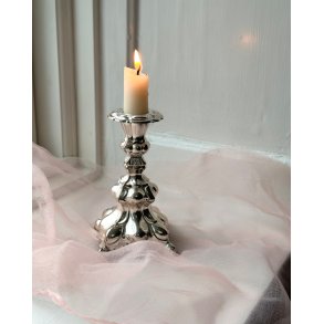 Candleholder, silver tone