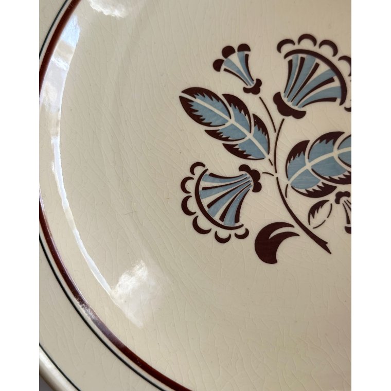 Dybe fajancetallerkner, 3 stk samlet