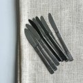 Retro middagsknive, rustfrit stl, 8 stk samlet