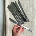 Retro middagsknive, rustfrit stl, 8 stk samlet