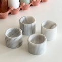 Marble egg cups, set of 4