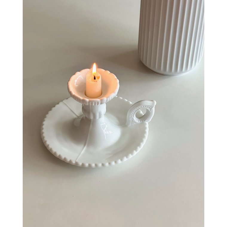 Zabkowice kammerstage, hvid opalineglas