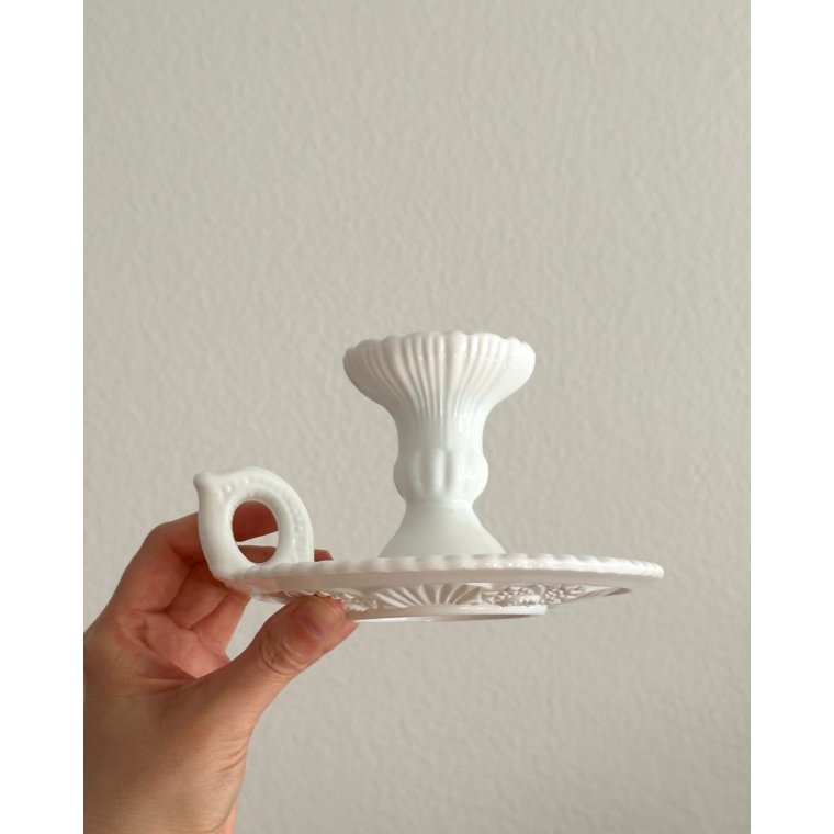 Zabkowice kammerstage, hvid opalineglas