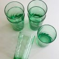 Gr�nne drikkeglas m swirl, 6 stk samlet