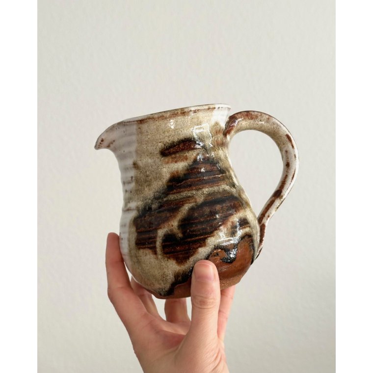 Ceramic jug, signed