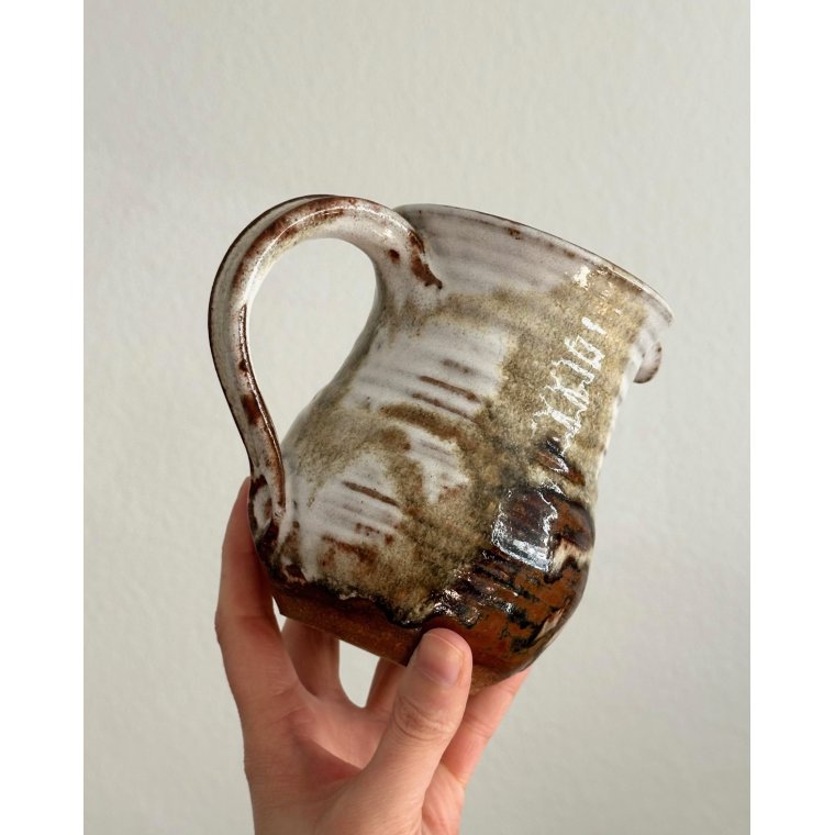 Ceramic jug, signed