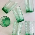 Gr�nne drikkeglas m swirl, 6 stk samlet