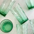 Gr�nne drikkeglas m swirl, 6 stk samlet