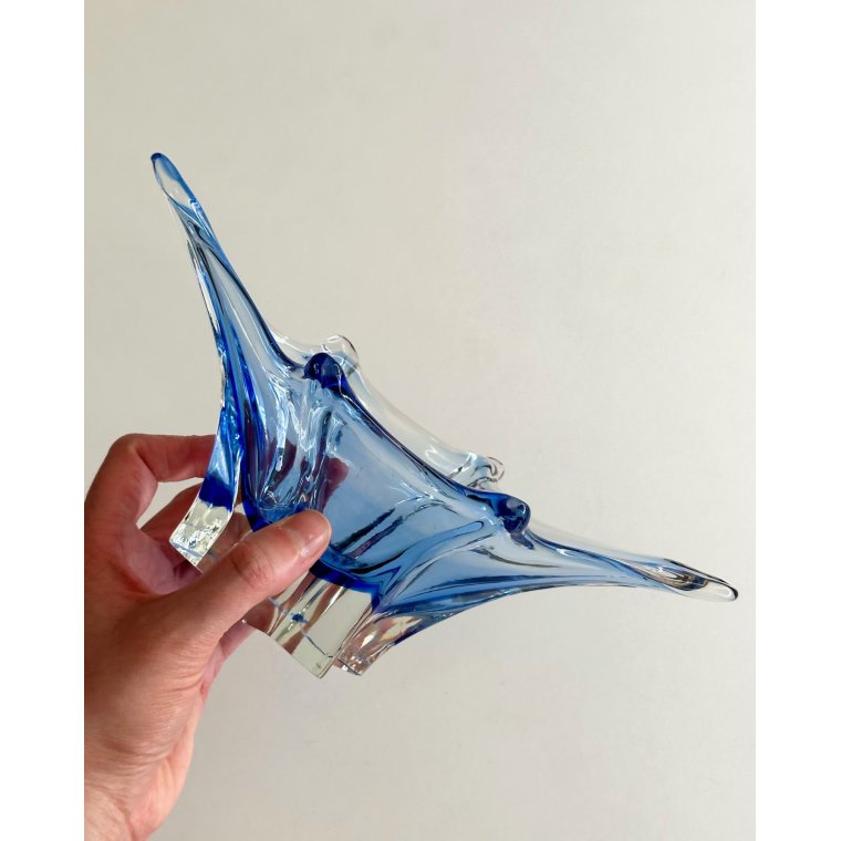 Flammesk�l, bl� krystal