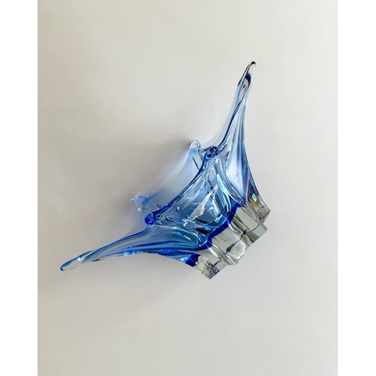 Flammesk�l, bl� krystal