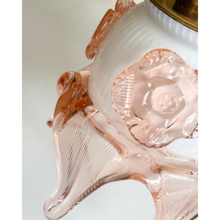 V�glamper m rosa glas, 2 stk samlet