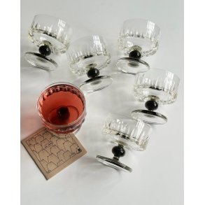 Portion dish, crystal glass, set of 6