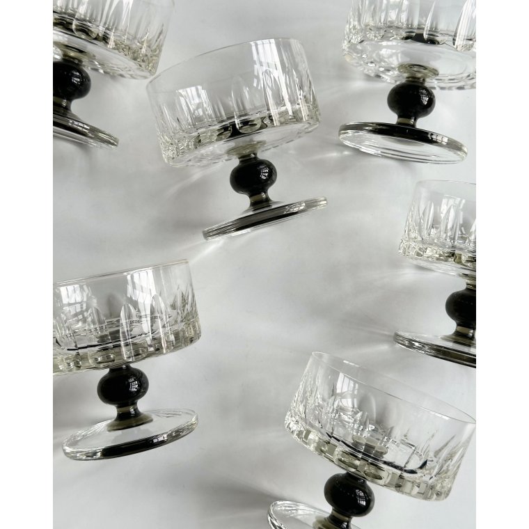 Portionsskl, krystalglas, 6 stk samlet