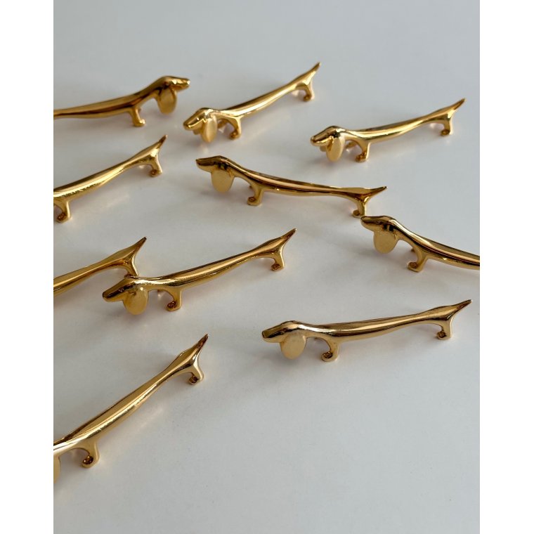 Knivstole, gravhunde, 10 stk samlet