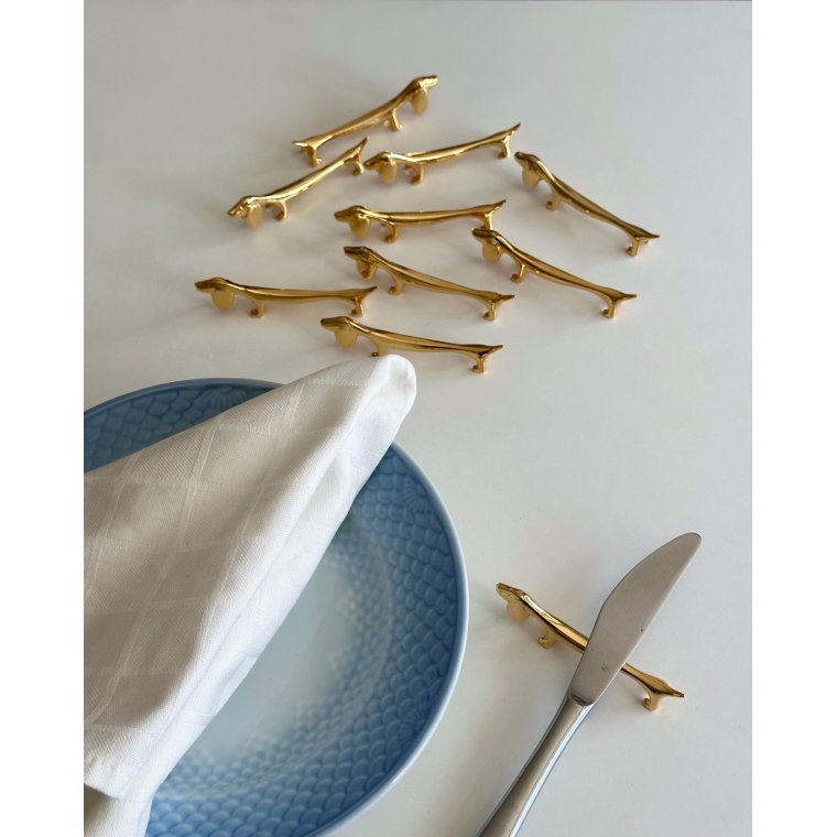 Knivstole, gravhunde, 10 stk samlet