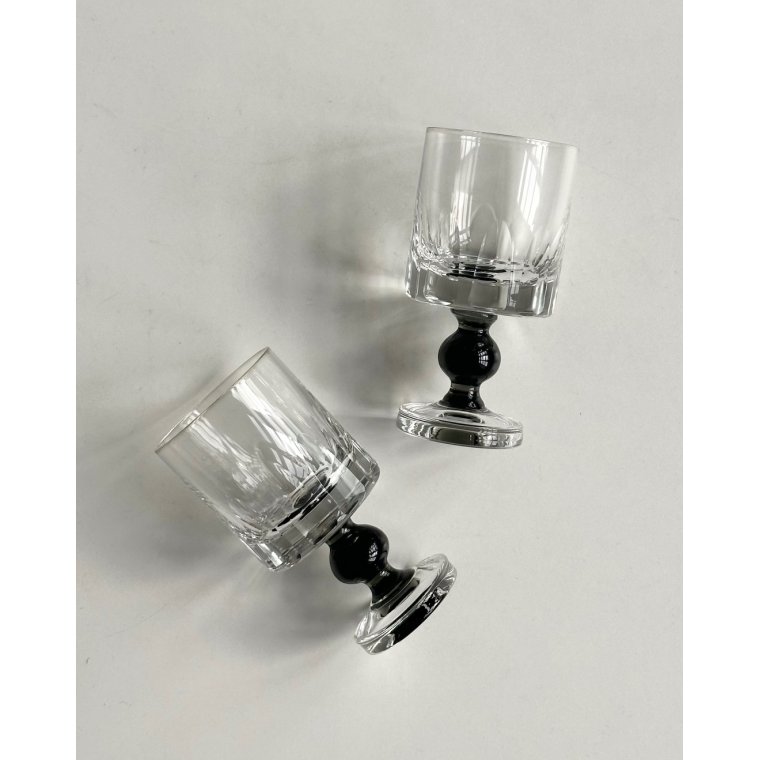 Crystal glass, shots, set of 2