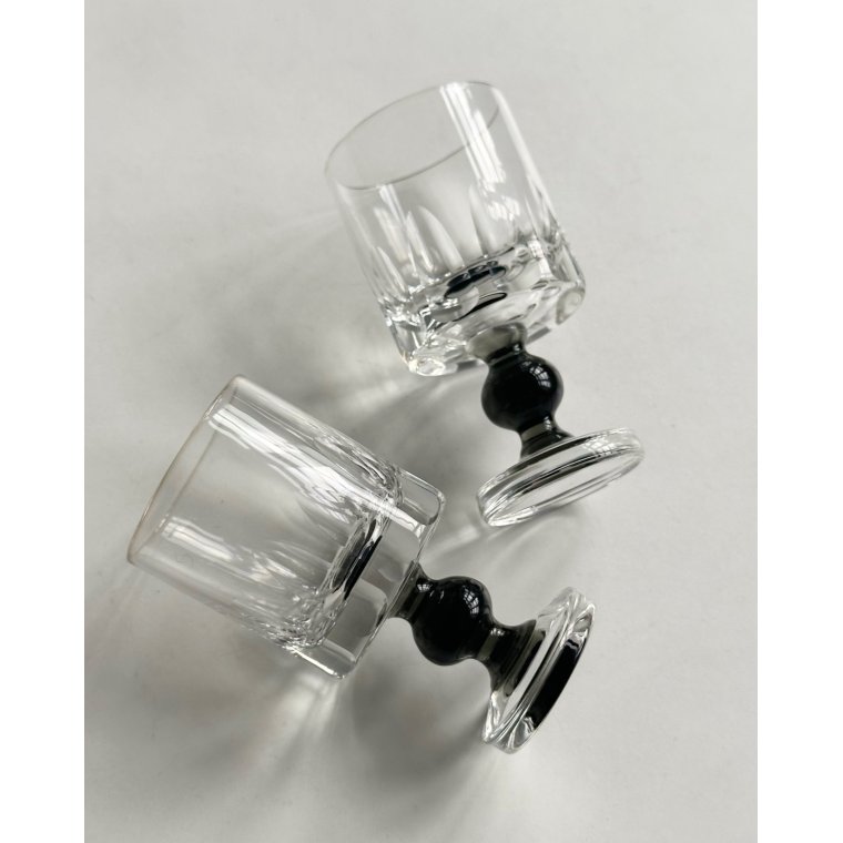 Crystal glass, shots, set of 2
