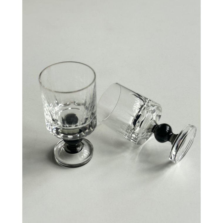 Crystal glass, shots, set of 2