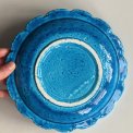 Ceramic plate, turquoise glaze, NB