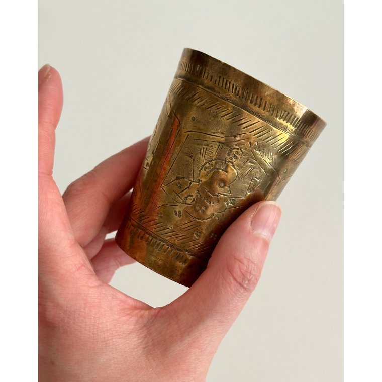 Brass cup