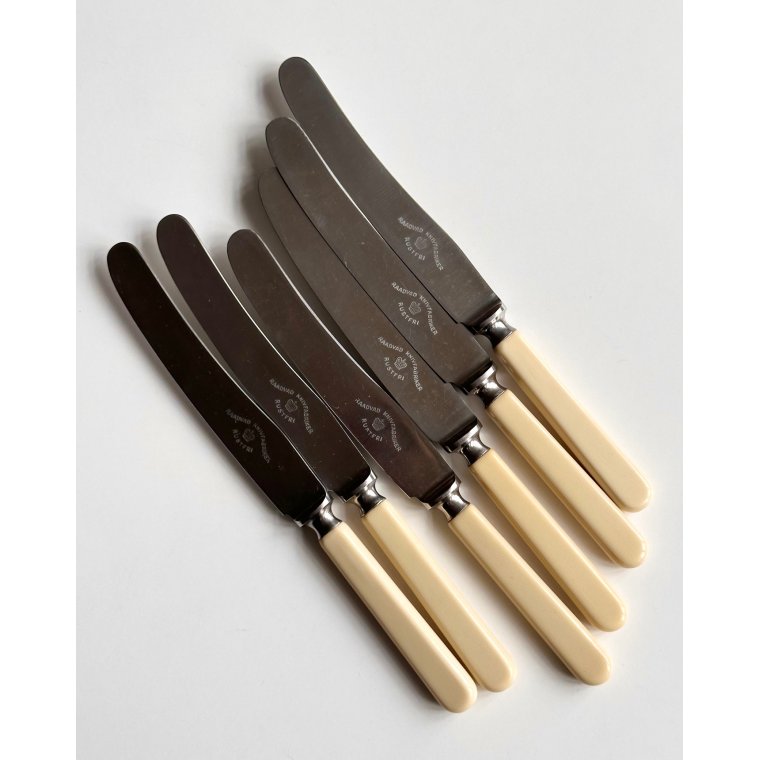 Raadvad bordknive, 6 stk samlet