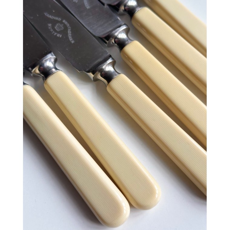 Raadvad bordknive, 6 stk samlet