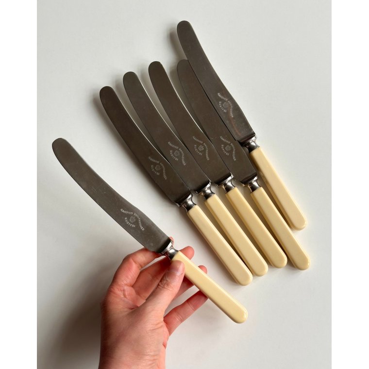 Raadvad bordknive, 6 stk samlet