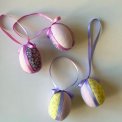 Mini Easter eggs, pastel mix, set of 4