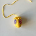 Small easter egg, yellow w flowers