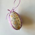 Medium Easter egg, purple w tiny flowers