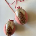 Medium Easter egg, rosy w rosy, set of 2