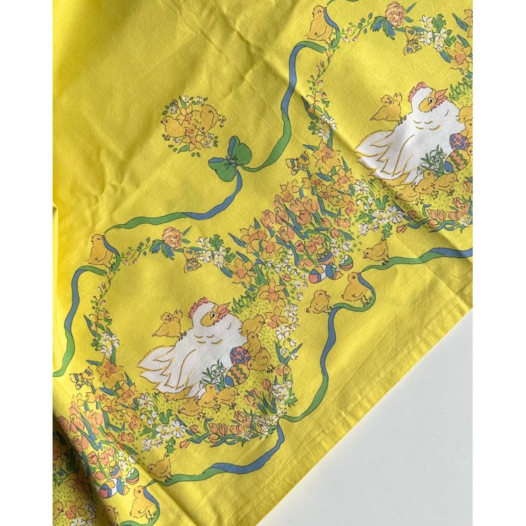 Retro Easter tablecloth, 134 x 278 cm