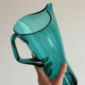 Turquoise glass jug