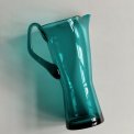 Turquoise glass jug
