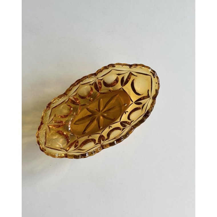 Fyens Glasvrk, ravfarvet jardiniere