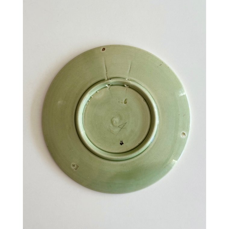 Art nouveau tallerken, valmuer