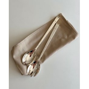 Salad set, silver-plated
