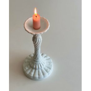Candleholder, opaline glass