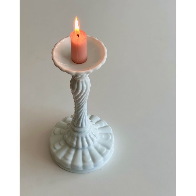 Candleholder, opaline glass
