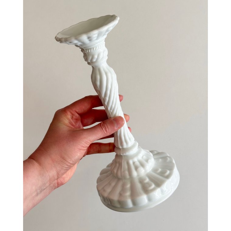 Candleholder, opaline glass
