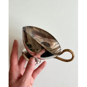 Butter boat, silverplated
