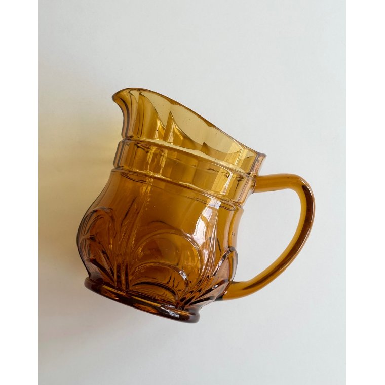 Jug, Nanna, amber glass