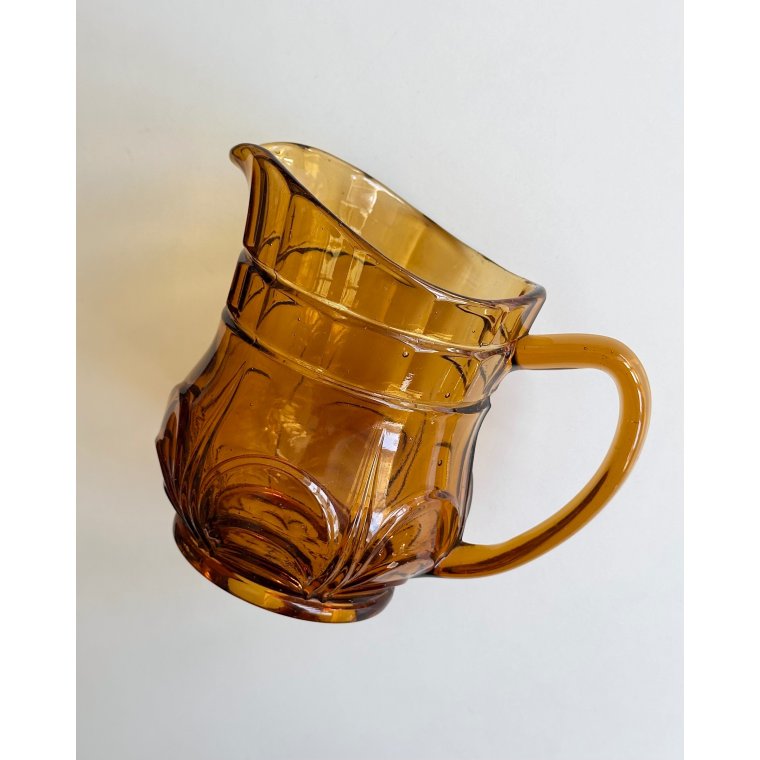 Jug, Nanna, amber glass