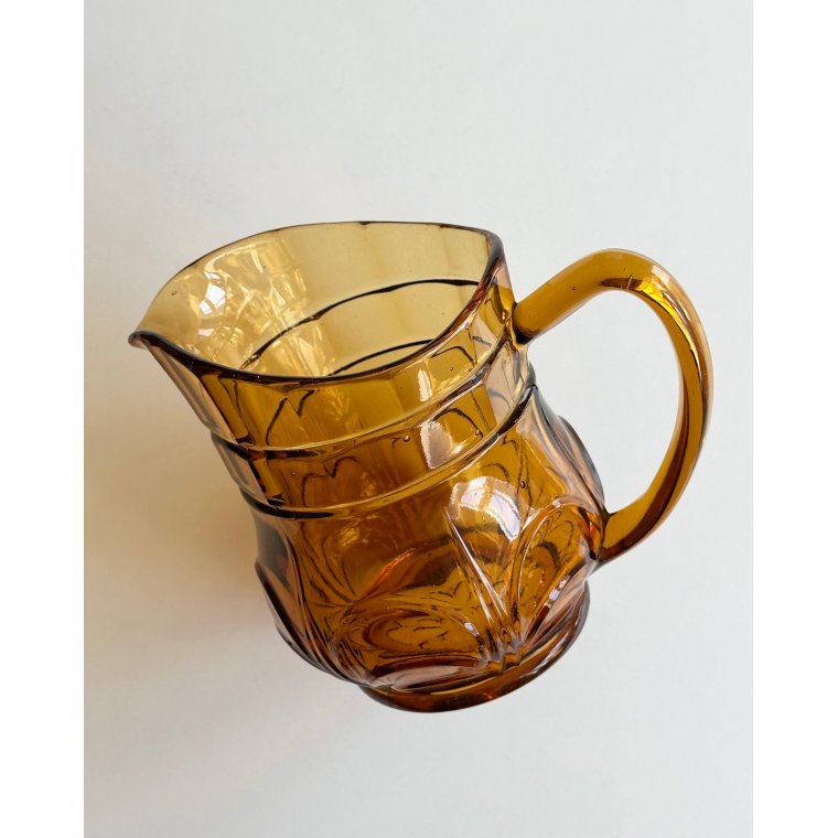 Jug, Nanna, amber glass