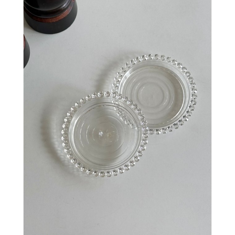 Coaster, plastic, set of 2