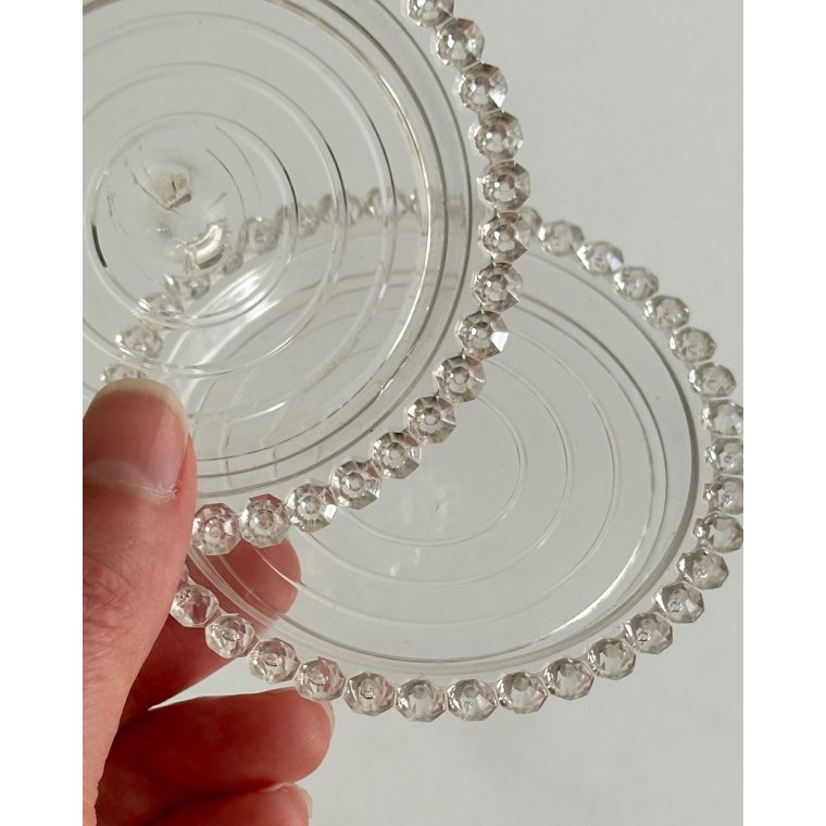 Coaster, plastic, set of 2