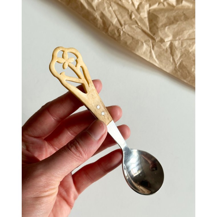 Spoon, bone and steel