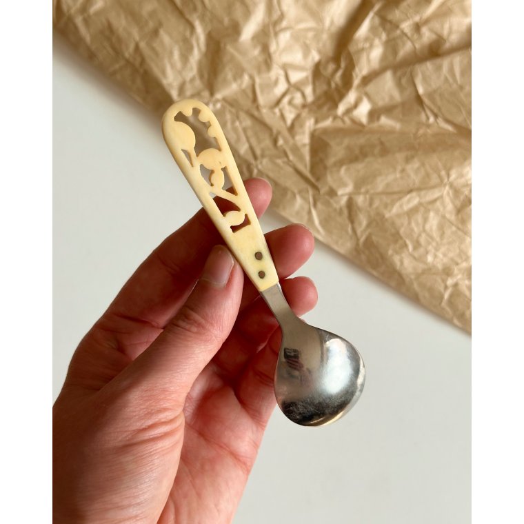 Spoon, bone and steel