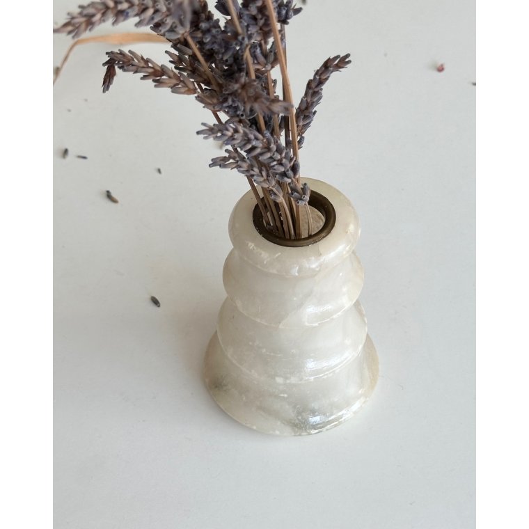 Miniature vase, alabaster