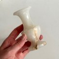 Small vase, white onyx